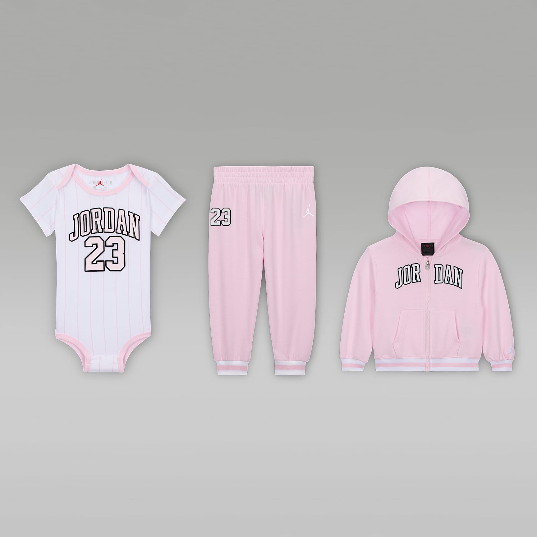 Jordan Baby (6-12) 23 Jersey 3-Piece Full-Zip Hoodie Set. Nike.com